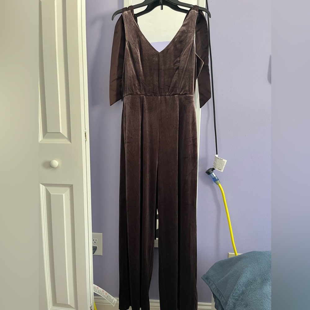 Francesca's Collections Dark Brown Jumpsuit